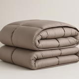 Edredom Queen Premium Taupe - Pluma Sintética Luxo